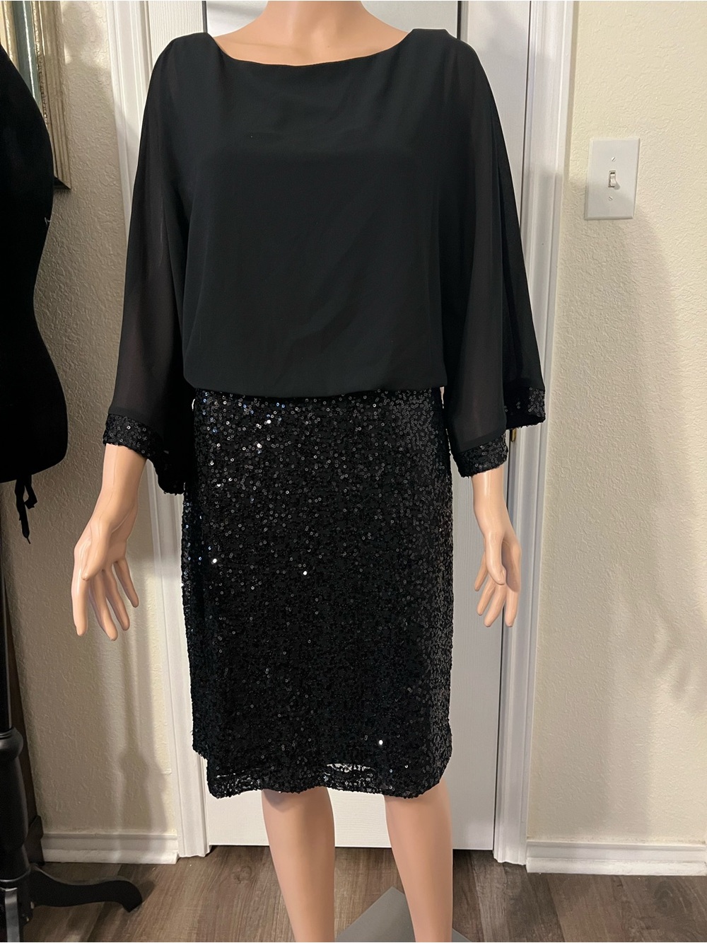 Jessica Howard Black Label Black Dress Top